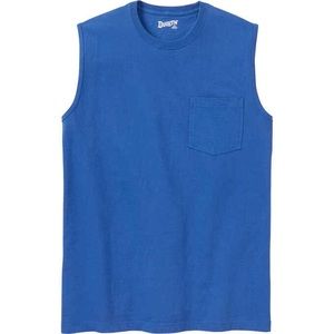 Duluth trading co blue long tail tee muscle tank men’s size Small